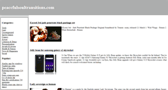 Desktop Screenshot of peacefulsoultransitions.com